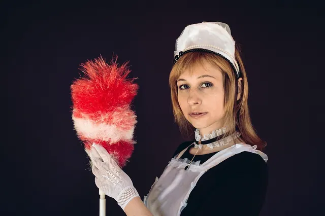 maid, uniform, apron, pipidaster, cleaning brush, cosplay, girl, woman, cap, housekeeper, pose, portrait, maid, maid, maid, maid, maid