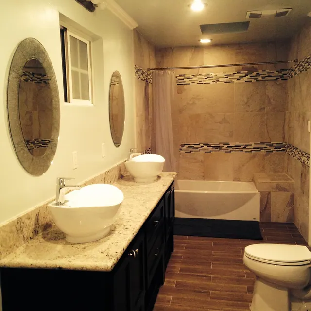 bathroom, tiles, toilet, sink, home, interior, house, tile, shower, clean, bath, tub, bathtub, decor, room, indoors, modern, luxury, tiled, residential, brown home, brown house, br. How a home cleaning business keeps service quality honest without the jargon