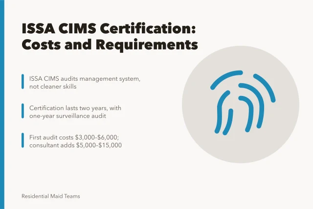ISSA CIMS certification overview for residential maid teams. ISSA CIMS certification for US residential maid teams, an overview