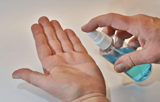 disinfection of hands, spray can, disinfectant, hand, hygiene, doctor, male nurse, people, skin, doctor's coat, health, finger, body, bottle, treatment, bacteria, viruses, medicine, pension, cleaning, disinfectant, disinfectant, bacteria, bacteria, bacteria, bacteria, bacteria. OSHA chemical safety rules for US residential maid teams, explained